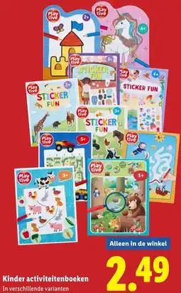 Lidl Kinder activiteitenboeken aanbieding