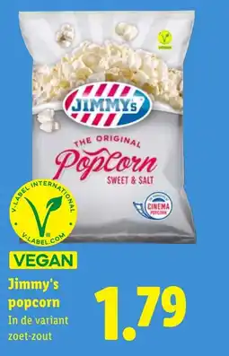 Lidl Jimmy's popcorn aanbieding