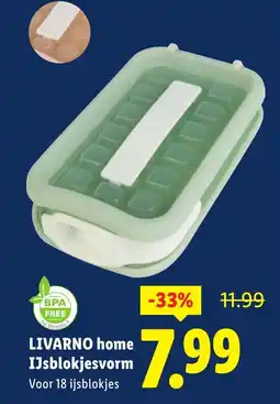 Lidl Livarno home ijsblokjesvorm aanbieding