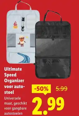 Lidl Ultimate Speed Organizer voor autostoel aanbieding