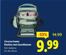 Lidl Livarno home koeltas met lunchboxen aanbieding
