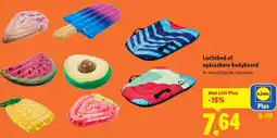 Lidl Luchtbed of oplaasbare bodyboard aanbieding