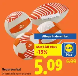 Lidl Neopreen bal aanbieding