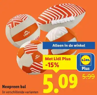Lidl Neopreen bal aanbieding