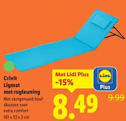 Lidl Crivit Ligmat met rugleuning aanbieding