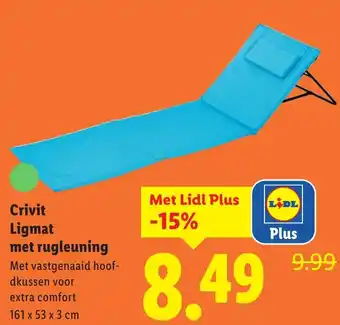 Lidl Crivit Ligmat met rugleuning aanbieding