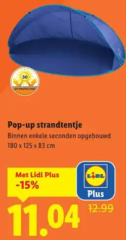 Lidl Pop-up strandtentje aanbieding