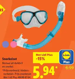 Lidl Snorkelset aanbieding