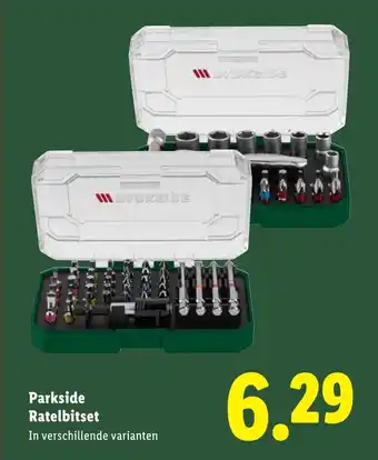 Lidl Parkside Ratelbitset aanbieding
