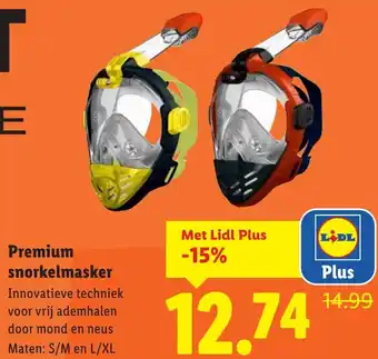 Lidl Premium snorkelmasker aanbieding