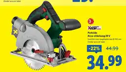Lidl Parkside Accu cirkelzaag 20 V aanbieding