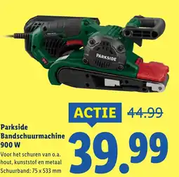 Lidl Parkside Bandschuurmachine 900 W aanbieding