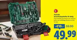 Lidl Parkside Gereedschapskoffer 95-delig aanbieding