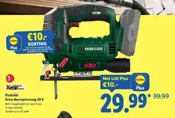 Lidl Parkside Accu decoupeerzaag 20 V aanbieding