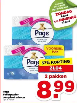 PLUS Page Toiletpapier compleet schoon aanbieding