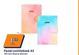 Action Pastel notitieboek A5 aanbieding