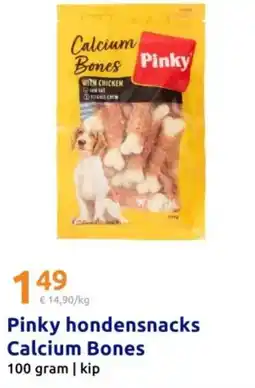 Action Pinky hondensnacks Calcium Bones aanbieding