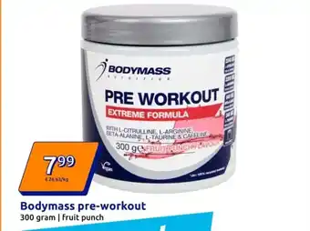 Action Bodymass pre-workout aanbieding