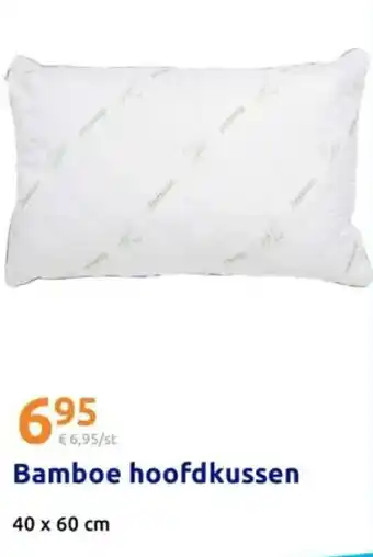 Action Bamboe hoofdkussen aanbieding