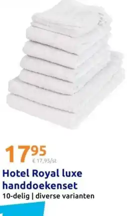 Action Hotel Royal luxe handdoekenset aanbieding