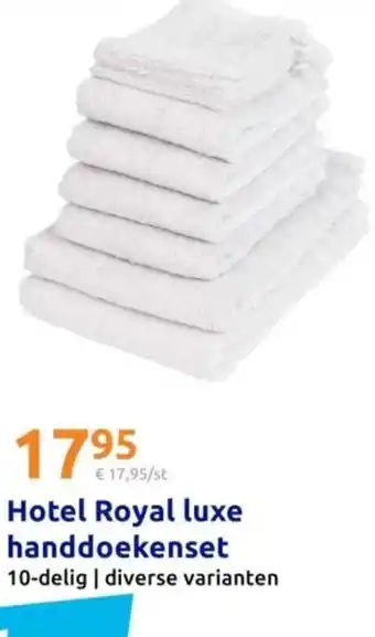 Action Hotel Royal luxe handdoekenset aanbieding