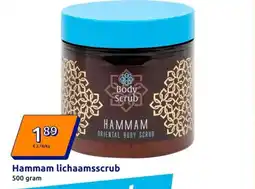Action Hammam lichaamsscrub aanbieding