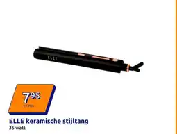 Action ELLE keramische stijltang aanbieding