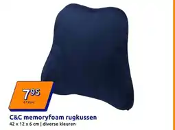 Action C&C memory foam rugkussen aanbieding