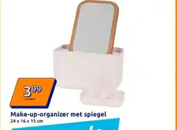 Action Make-up-organizer met spiegel aanbieding