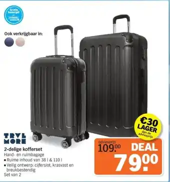 Albert Heijn 2-delige kofferset aanbieding