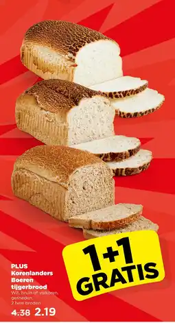 PLUS PLUS Korenlanders Boeren tijgerbrood aanbieding