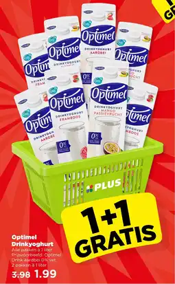 PLUS Optimel Drinkyoghurt aanbieding