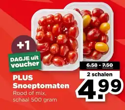PLUS PLUS Snoeptomaten aanbieding