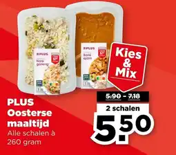 PLUS PLUS Oosterse maaltijd aanbieding