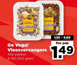 PLUS Go Vega! Vleesvervangers aanbieding