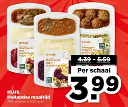 PLUS PLUS Hollandse maaltijd aanbieding