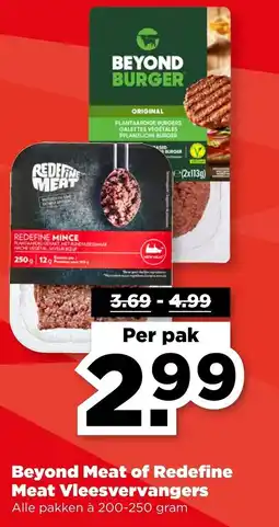 PLUS Beyond Meat of Redefine Meat Vleesvervangers aanbieding