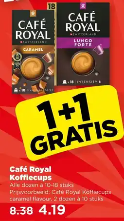 PLUS Café Royal Koffiecups aanbieding