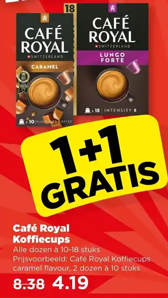 PLUS Café Royal Koffiecups aanbieding