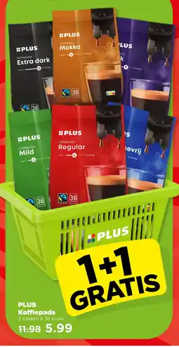 PLUS PLUS Koffiepads aanbieding