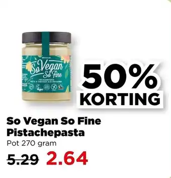 PLUS So Vegan So Fine Pistachepasta aanbieding