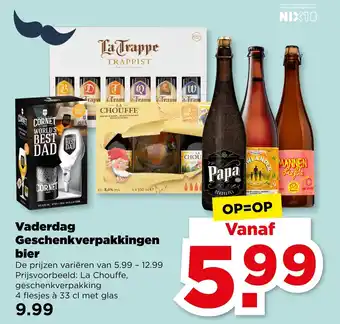 PLUS Vaderdag Geschenkverpakkingen bier aanbieding