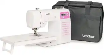 Amazon Brother CX70PES Elektronische naaimachine met 70 naaisteken - inclusief tafel en tas aanbieding