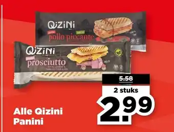 PLUS Alle Qizini Panini aanbieding