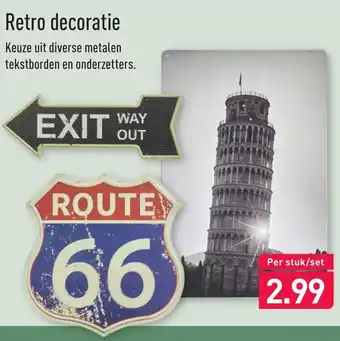 ALDI Retro decoratie aanbieding