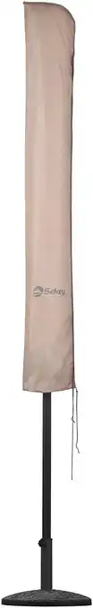 Amazon Sekey Beschermhoes voor 300 cm parasol, afdekhoes voor parasol, taupe aanbieding