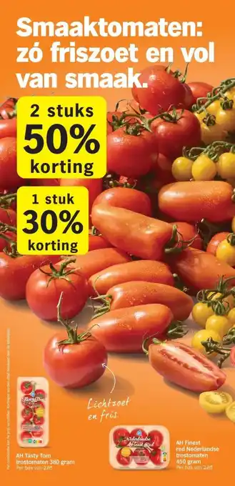 Albert Heijn Smaaktomaten: zó friszoet en vol van smaak. aanbieding