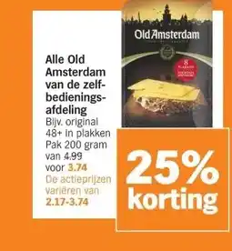 Albert Heijn Alle Old Amsterdam van de zelf- bedienings- afdeling aanbieding