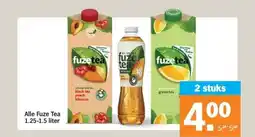 Albert Heijn Alle Fuze Tea 1.25-1.5 liter aanbieding