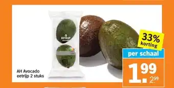 Albert Heijn AH Avocado eetrijp 2 stuks aanbieding